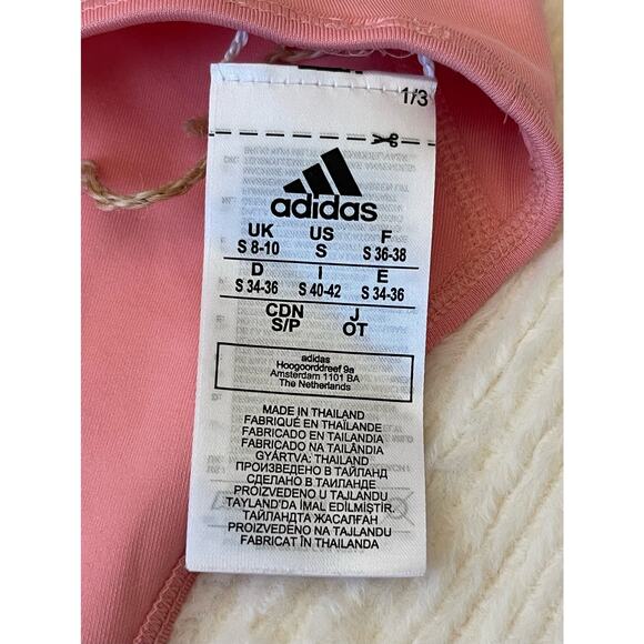 Adidas Logo Aeroready Racerback Sports Bra Womens Small - Picture 3 of 4